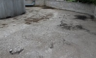 Moravské naftové doly Hodonín - Původní zdegradovaný beton